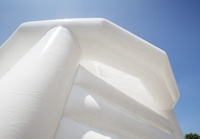 Château gonflable blanc pour la maison de mariage utilisé videur commercial d'adultes à vendre