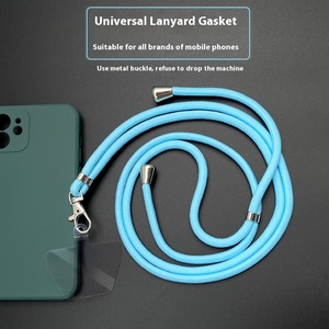 Transparente TPU Phone <span class=keywords><strong>Lanyard</strong></span> Hülle mit Karten halter Universal Cross body Strap Connection Zurück Aufkleber Schlüssel anhänger Festes Stück - Product Image 2