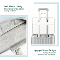 Sac à main pour ordinateur portable en PU grande capacité, personnalisable, avec poignée supérieure et sangle de bagage – Vente en gros