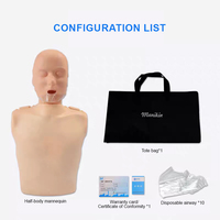 CPR100B maniquíes de medio cuerpo para adultos, simulador de entrenamiento médico de función completa, modelo anatómico de emergencia científica, escuelas