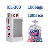 COLDSTAR ICE-300 Congélateur d'extérieur Spacieux Bac de stockage de glace Contrôle numérique Ventilateur de refroidissement pour usage commercial Cafs