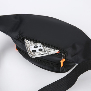 Men's Chest Bag Oxford Cloth Gray Black Multi Layer Fashionable For Sports Commuting - Product Image 2
