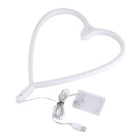 Produit prix de gros led Valentines Decor LED mur alimenté par batterie lumières coeur enseigne néon