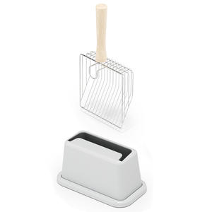 Pala para Arena de Gato, Pala Grande de Metal para Excrementos, Arena de Gato de Tofu, Arena de Gato con Orificios Grandes, Especial para Gatos - Product Image 1