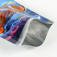 Individuell bedruckte Aluminium folie Mini heiß versiegelte flache Tasche drei Seiten Dichtung Reiß verschluss Dory Taschen