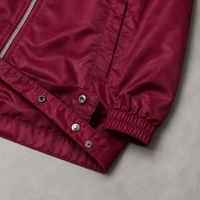 Ensemble de survêtement en nylon pour homme, personnalisé OEM/ODM, veste coupe-vent à capuche et pantalon à boutons-pression, streetwear, fabricant de vêtements sur mesure