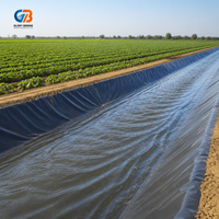 Geomembrana Lisa de HDPE de 2 mm para Estanques, Revestimiento Impermeable de Plástico de 1 mm para Presas, Geomembrana de 0.5 mm y 500 Micras para Estanques de Peces