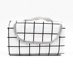150CM * 200CM impression personnalisée blanc Plaid loisirs extérieur pliable léger Durable Oxford tissu imperméable réutilisable tapis - Product Image 1
