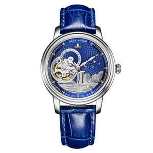Relojes Automáticos para Hombre, Reloj de Pulsera Mecánico de Lujo para Mujer, Correa de Cuero Impermeable, Esfera de Zafiro, RGA1739 - Product Image 1