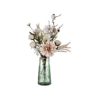 Bouquet de fleurs artificielles Dahlia Johnson, décoration d'intérieur, décoration murale de mariage CF01209 - Product Image 5