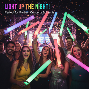 Bâtons lumineux en mousse LED blancs 2023, longs et phosphorescents, pour fêtes, <span class=keywords><strong>musique</strong></span>, mariages et anniversaires - Product Image 3