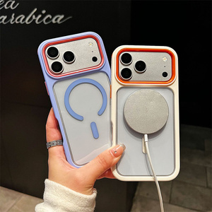 เคสโทรศัพท์กันกระแทกแบบใส รุ่น Magnetic Armor สำหรับ iPhone 17 16 15 14 Pro Max ดีไซน์ไล่เฉดสี แบบ 3 in 1 ฝาหลังใส รุ่นใหม่ - Product Image 3