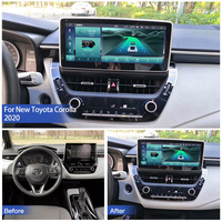 HFMidia 10,25 pouces pour la nouvelle Toyota Corolla 2020, lecteur multimédia automobile, prend en charge la lecture vidéo, CarPlay sans fil, Android Auto