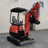 Nouvelle mini-excavatrice compacte de 2,5 tonnes avec moteur Kubota, machine à chenilles pour jardin et ferme