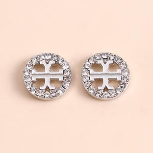 WeiHao nuovo arrivo moda luce di lusso avanzato senso orecchini di temperamento rotondo per le donne - Product Image 2