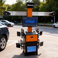 Equipo de Alineación de Ruedas para Automóviles con Pantalla Doble, Máquina de Alineación de Neumáticos Económica de Fábrica para Taller y Garaje