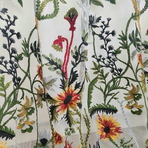 <span class=keywords><strong>Tela</strong></span> de Encaje de Tul con Bordado Floral y Textura Suave al Tacto para Vestidos de Escenario y Bodas - Product Image 5