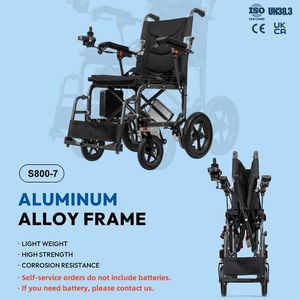 Vendite dirette della fabbrica pieghevole portatile disabili sedia a rotelle elettrica con motore a spazzola e freno elettronico - Product Image 2