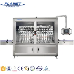 PLANET MACHINE 1200-2000bph 1-5L hdpe bottle Automatic lubricant oil filling capping labeling packing production line machine