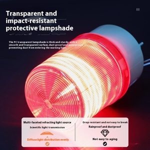 Luces de Advertencia Rotatorias Intermitentes Impermeables con Alarma de <span class=keywords><strong>Sonido</strong></span> y Luz LED N-1101AJ - Product Image 3