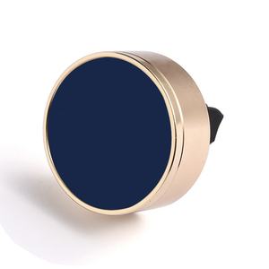 Désodorisant de voiture en métal personnalisé, forme circulaire simple, impression UV bleue, vente chaude - Product Image 2