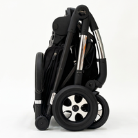 Poussette compacte 2 en 1 pour bébé, pliable, système de voyage avec rotation à 360° °   Organisateur de poussette pour bébé avec siège réversible