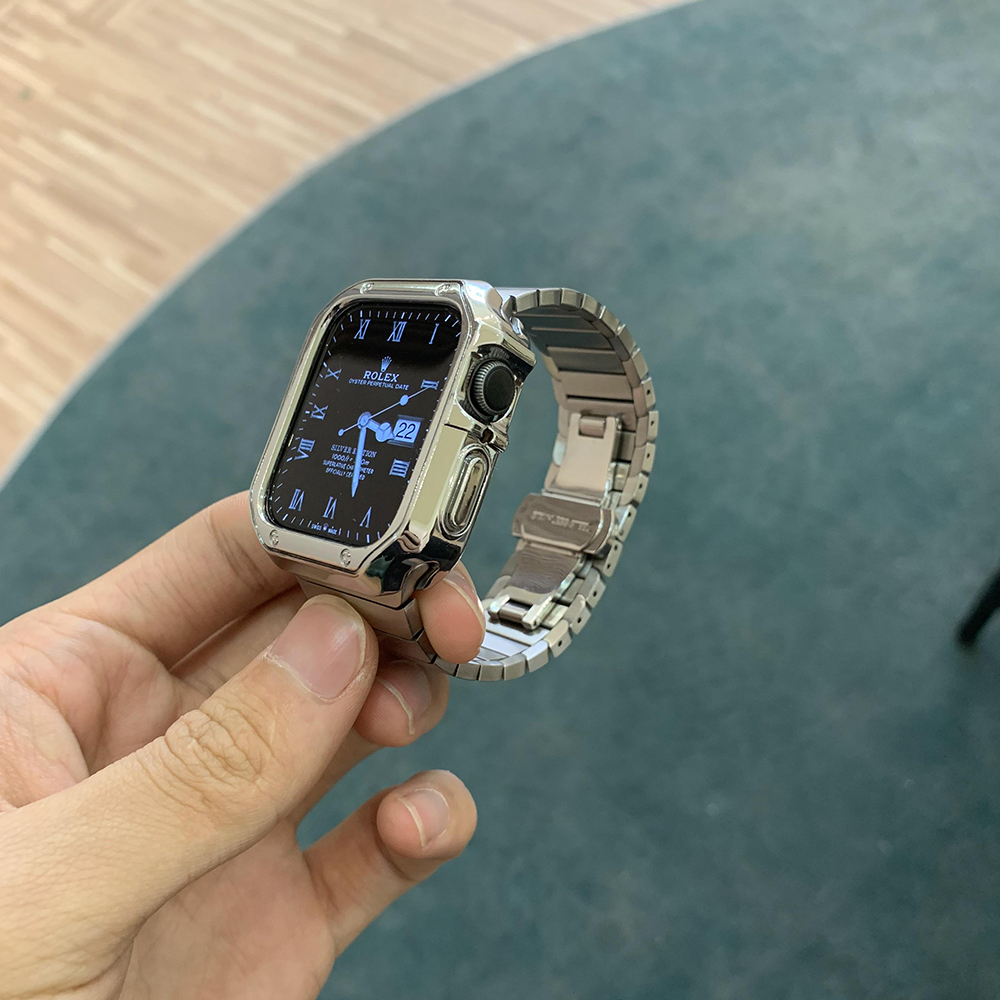 Cinturino in argento + caso