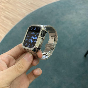 Cinturino per orologio con collegamento a bracciale di lusso e protezione morbida con custodia per orologio per <span class=keywords><strong>apple</strong></span> <span class=keywords><strong>watch</strong></span> - Product Image 3