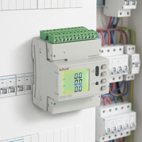Medidor de Energía Multifunción Acrel DTSD1352-CFH, Medición de 4 Circuitos Trifásicos, Riel DIN para Sistema de Gestión de Energía en Centros de Datos