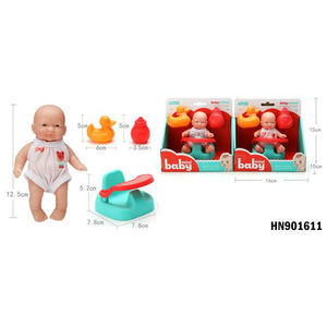 Jouets de jeu d'imitation pour filles, mini poupée bébé, ensemble de jouets en vinyle pour enfants HN901618 - Product Image 5