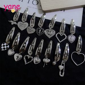 YANE yeni kızlar donanım saç aksesuarları hakkında kalp saç tokası serin stilleri BB klip kenar klip trendy - Product Image 2