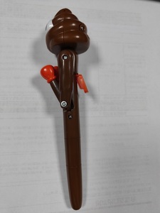 <span class=keywords><strong>Caca</strong></span> tête FART son mignon dessin animé stylo à bille créatif combat conception interactive anti-Stress fait cadeau en plastique Durable - Product Image 2