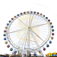 Grande Roue Extérieure Personnalisable - Éclairage LED Certifié CE - Capacité de 72 à 288 Personnes pour Parcs d'Attractions et Centres Commerciaux
