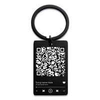 Porte-clés QR Code personnalisé à prix d'usine, avec lecture QR de chanson préférée, Porte-clés musical Spotify, Porte-clés pour chien, Porte-clés pour chat, Porte-clés avec informations de l'entreprise