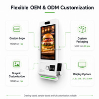 Terminal de autoservicio para cadenas de restaurantes con configuración de software y hardware personalizada y solución de pedidos digitales
