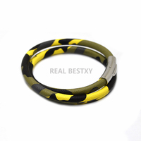 2025 graver logo nouveaux hommes bijoux Punk militaire Bracelet en cuir pour hommes en acier inoxydable fermoir magnétique Bracelets mode Bracelet