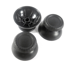 Black & Grey 3D <span class=keywords><strong>Analog</strong></span> <span class=keywords><strong>Joystick</strong></span> Stick Cap <span class=keywords><strong>Module</strong></span> Plastic Mushroom Caps para PS5 Controller Thumbstick Protection Cover - Product Image 2