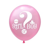 Ballons révélation de sexe Fille ou Garçon Ballon de fête révélateur en latex rose et bleu Décorations de fête de douche Fournitures