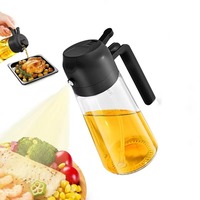 Dropshipping Fulfillment Agent 2025 Portable Plastic 2 in1Oil Spray Bottle Kitchen Barbecue Cooking Tool