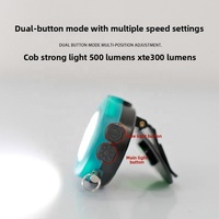 Mini lampe de travail extérieure COB pour voiture, feu de jour bicolore rotatif avec clip arrière, luminosité réglable pour inspection