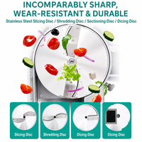 Commerciële elektrische groentesnijder met één kop, aardappel- en uienversnipperaar, snijmachine, hoge snelheid, duurzaam, type 180
