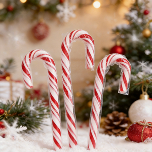Bâtons de bonbons de Noël en gros, rayés rouge et blanc, aux saveurs fruitées, pour cadeaux de Noël, bonbons de fête en vrac - Product Image 3