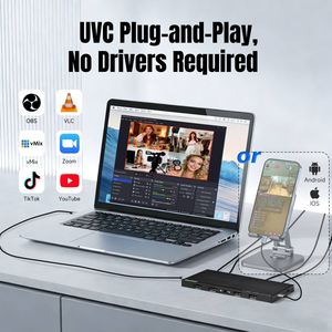 Carte de <span class=keywords><strong>capture</strong></span> HDMI ORIVISION 4 canaux 4K60 prête à être expédiée pour VMix OBS, streaming multi-caméras en direct, <span class=keywords><strong>capture</strong></span> vidéo USB - Product Image 4