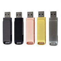 Unidad Flash USB Multifunción 2 en 1, Giratoria, Metálica, OTG, USB 2.0, 8GB, 16GB, 32GB, 64GB, Personalizable al por Mayor, Tipo-C