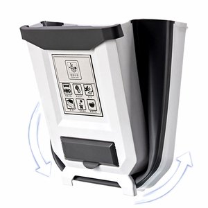 Collapsible Trash Can Folding Waste Bin Foldable Trash Garbage Can Bin