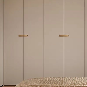 มือจับประตูสไตล์ยุโรปแบบมินิมอล GQK ผลิตจากโลหะผสมสังกะสี พร้อมตัวล็อคแบบซ่อน สำหรับตู้เสื้อผ้า เฟอร์นิเจอร์ และตู้ในห้องนอน - Product Image 6