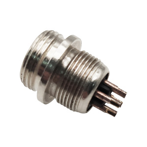 Conector Rápido de Latón con Pin Chapado en Oro y Cubierta de Acero Inoxidable para Conectores Electrónicos - Product Image 3