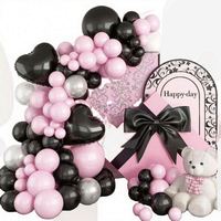 Kit de guirlande d'arche de ballons pour fête sur le thème de la Margarita, coloré, bleu et rose, mignon, pour baby shower, mariage, fête d'anniversaire, thème pastel, vente en gros