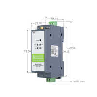 Servidor Serial Waveshare para Montaje en Riel, Módulo RS485 a WIFI/ETH, Gateway Modbus MQTT, 5 ~ 36V DC, Terminal de Tornillo, WPA-PSK / WPA2-PSK