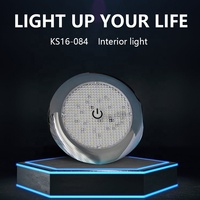 Lumière de dôme ultra-lumineuse IP67 étanche à 60 LED 5W, 12V/24V, boîtier en aluminium, lumière intérieure pour camion